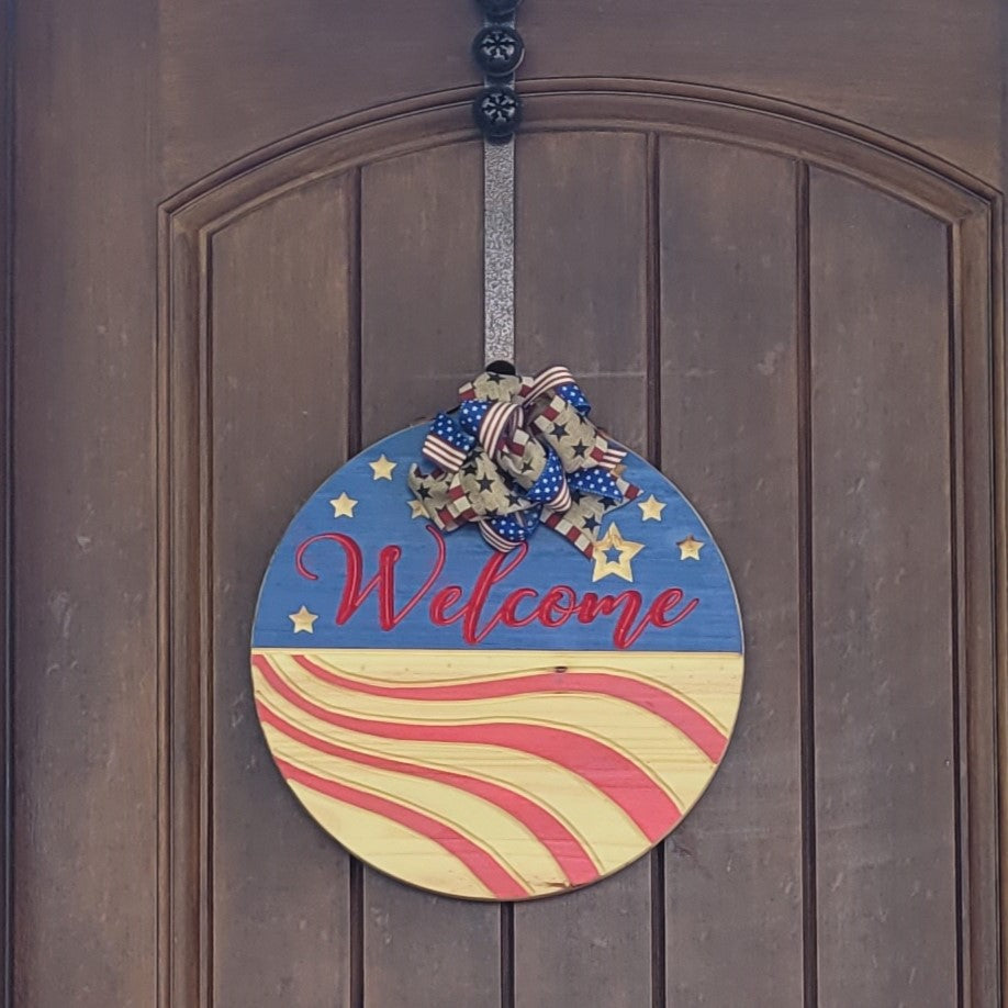 Welcome America Door Hanger